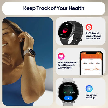 GTR 3 Pro Smartwatch — 1.43" AMOLED, Stainless Steel, Voice Calling, Fitness Tracking