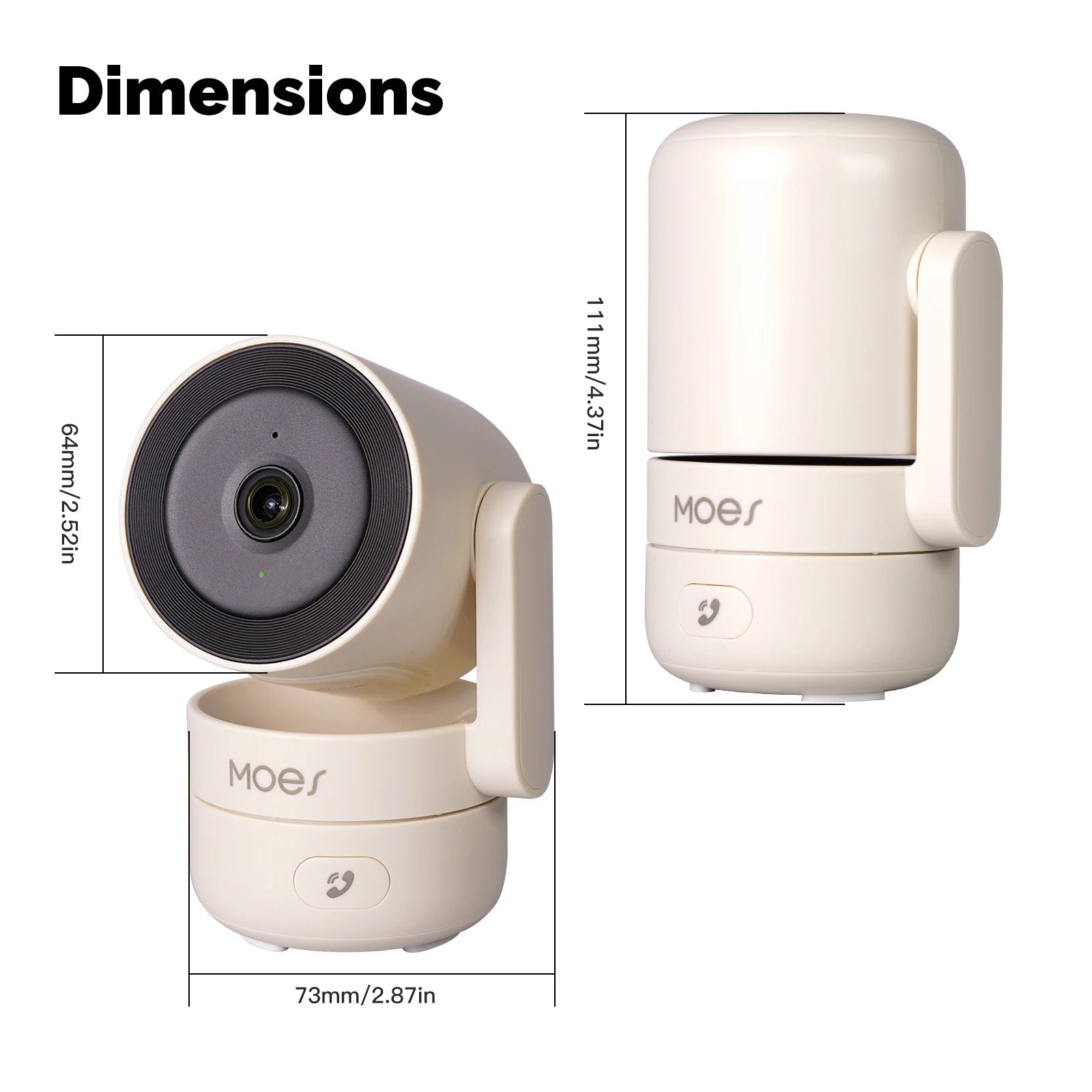 Tuya WiFi Pan-Tilt Security Camera — 4MP HD, Night Vision, Motion & Sound Detection