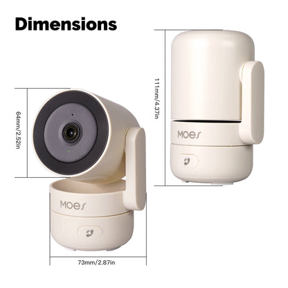 Tuya WiFi Pan-Tilt Security Camera — 4MP HD, Night Vision, Motion & Sound Detection