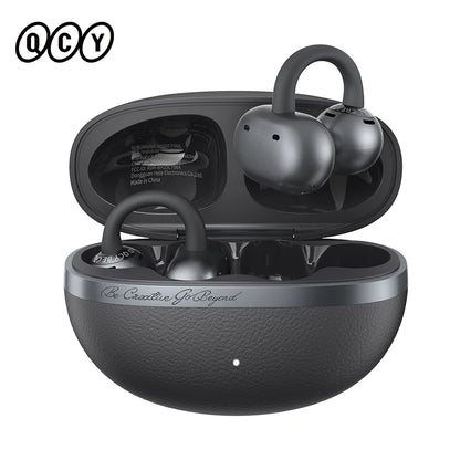 Crossky C50 Open-Ear Wireless Earbuds — Bluetooth 6.0, Clip-On, 4-Mic Call Clarity