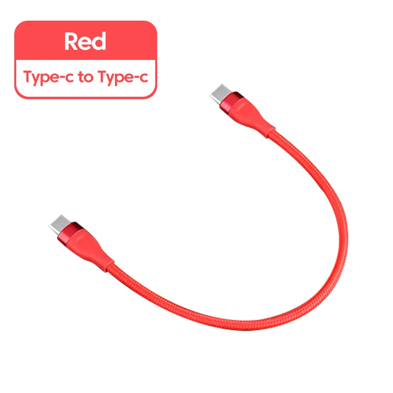 USB-C to USB-C Fast Charging Cable, 66W — 0.25m Short Cord, Compatible with iPhone 15 & Samsung