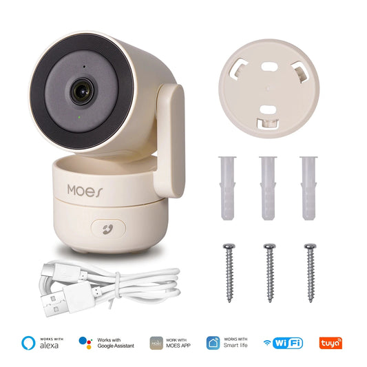 Tuya WiFi Pan-Tilt Security Camera — 4MP HD, Night Vision, Motion & Sound Detection