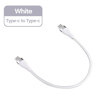USB-C to USB-C Fast Charging Cable, 66W — 0.25m Short Cord, Compatible with iPhone 15 & Samsung