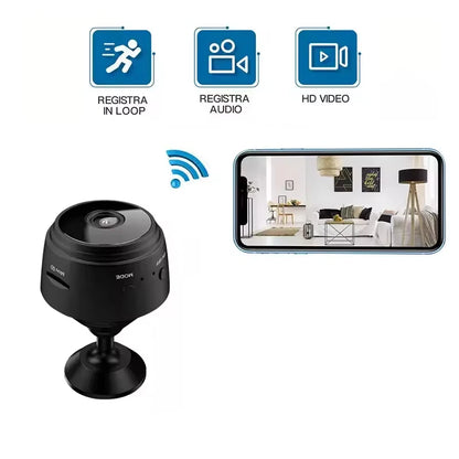CaA9 Mini WiFi Camera — HD, Night Vision, Indoor/Outdoor Use