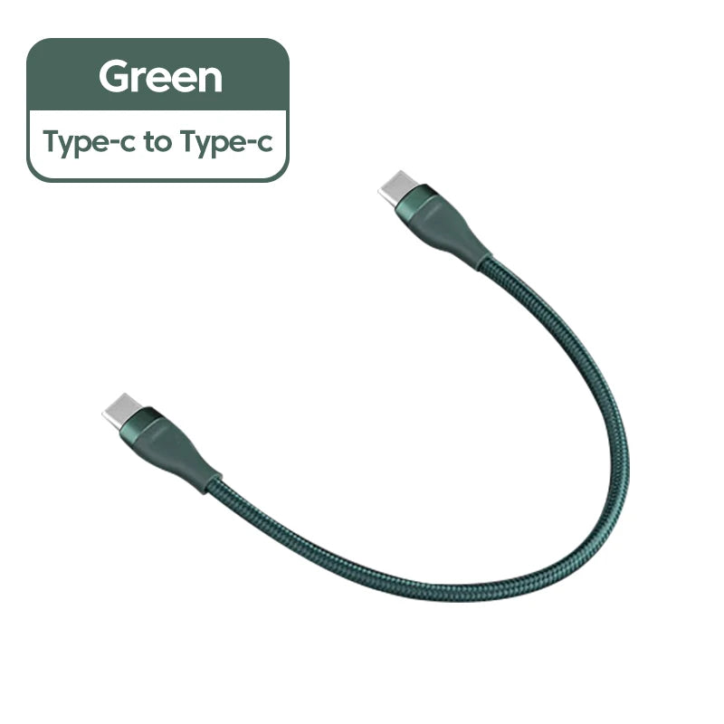 USB-C to USB-C Fast Charging Cable, 66W — 0.25m Short Cord, Compatible with iPhone 15 & Samsung