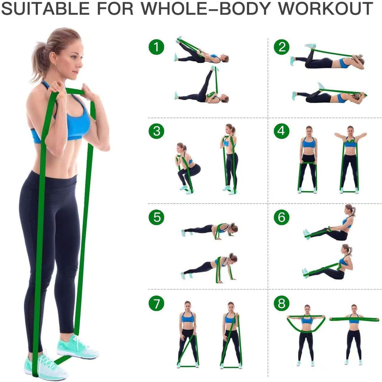 Pull-Up Bands Resistance-Bands Exercise-Bands - Pull up Assistance Bands Workout Bands Resistance for Women Long Resistance Bands Resistance Loop Bands Perfect for Gym Home or Travel