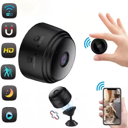 CaA9 Mini WiFi Camera — HD, Night Vision, Indoor/Outdoor Use
