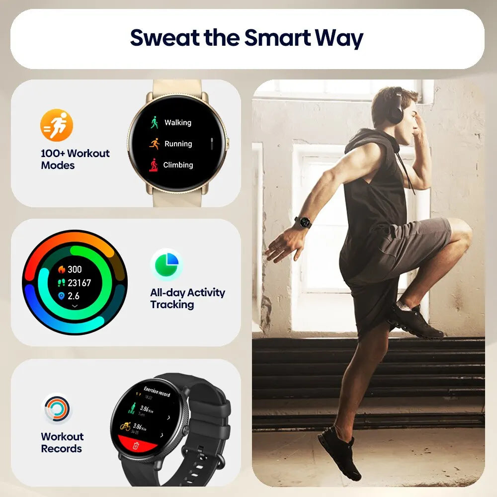 GTR 3 Pro Smartwatch — 1.43" AMOLED, Stainless Steel, Voice Calling, Fitness Tracking