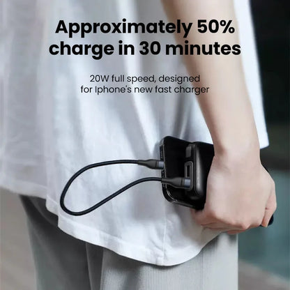 USB-C to USB-C Fast Charging Cable, 66W — 0.25m Short Cord, Compatible with iPhone 15 & Samsung