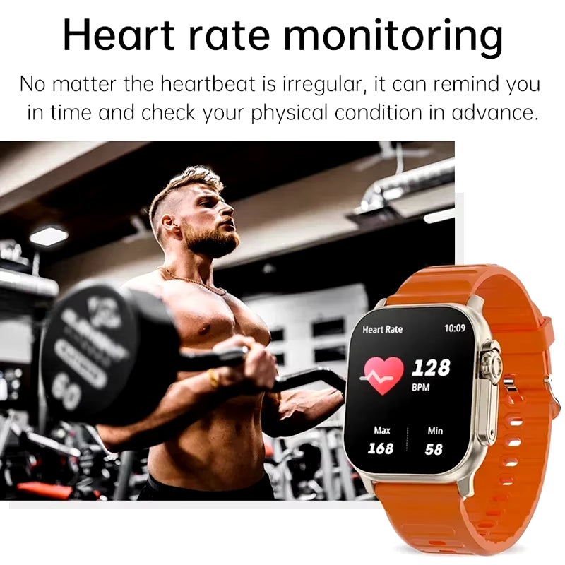 Smartwatch Bluetooth Talk Smartwatch Message Alert Heart Rate Monitor Sports Watch for Android IOS Men Women
