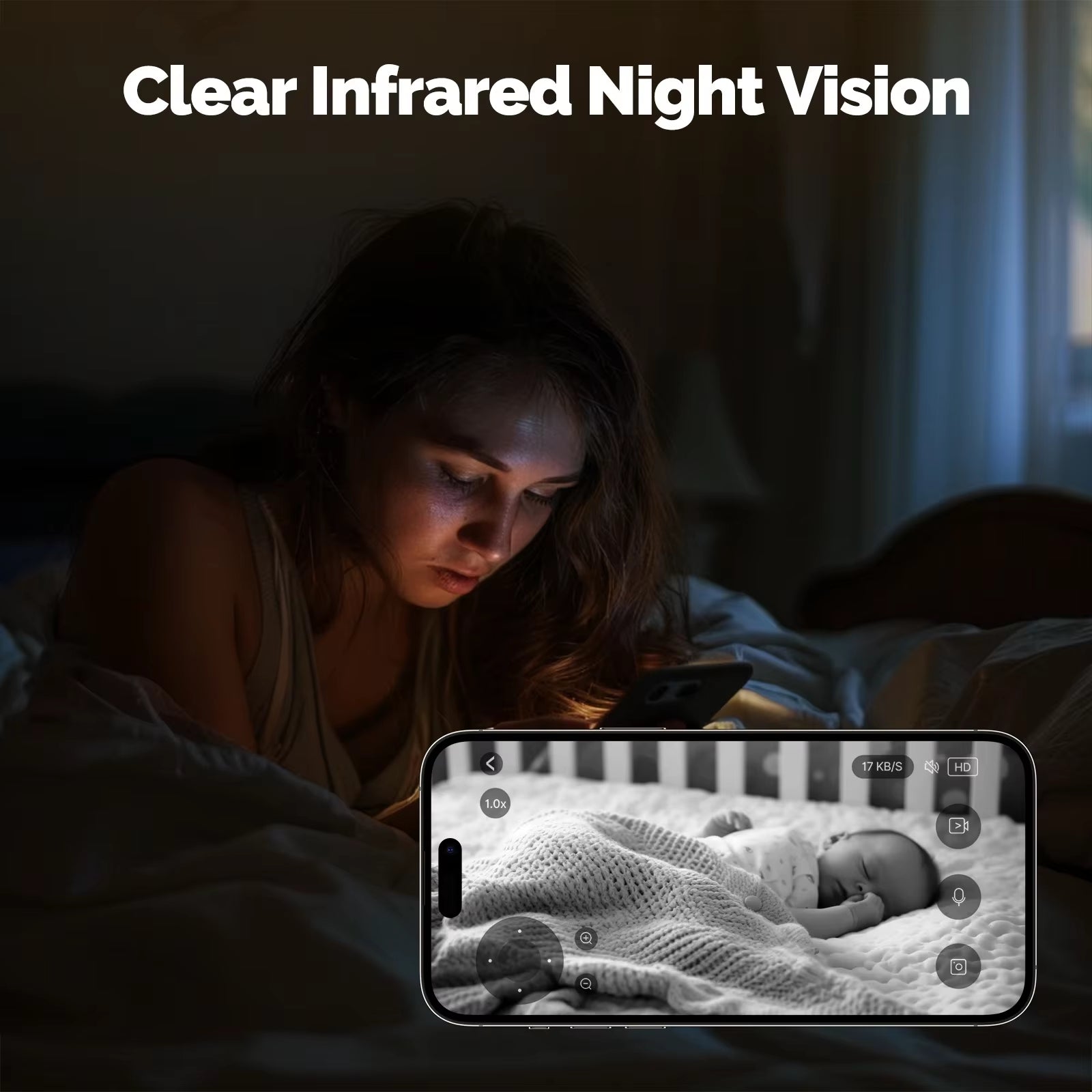 Tuya WiFi Pan-Tilt Security Camera — 4MP HD, Night Vision, Motion & Sound Detection