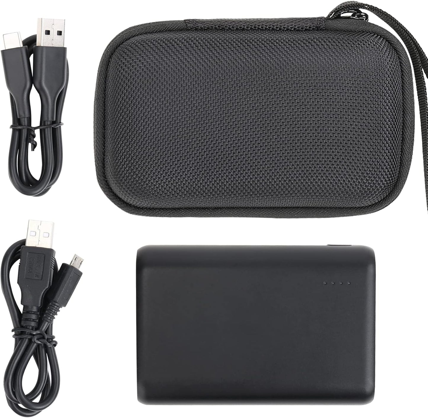 Protective Hard Case for Anker PowerCore Speed 10000 & PowerCore II 10000mAh — Durable Shell, Accessory Storage Pocket, Travel-Ready Design