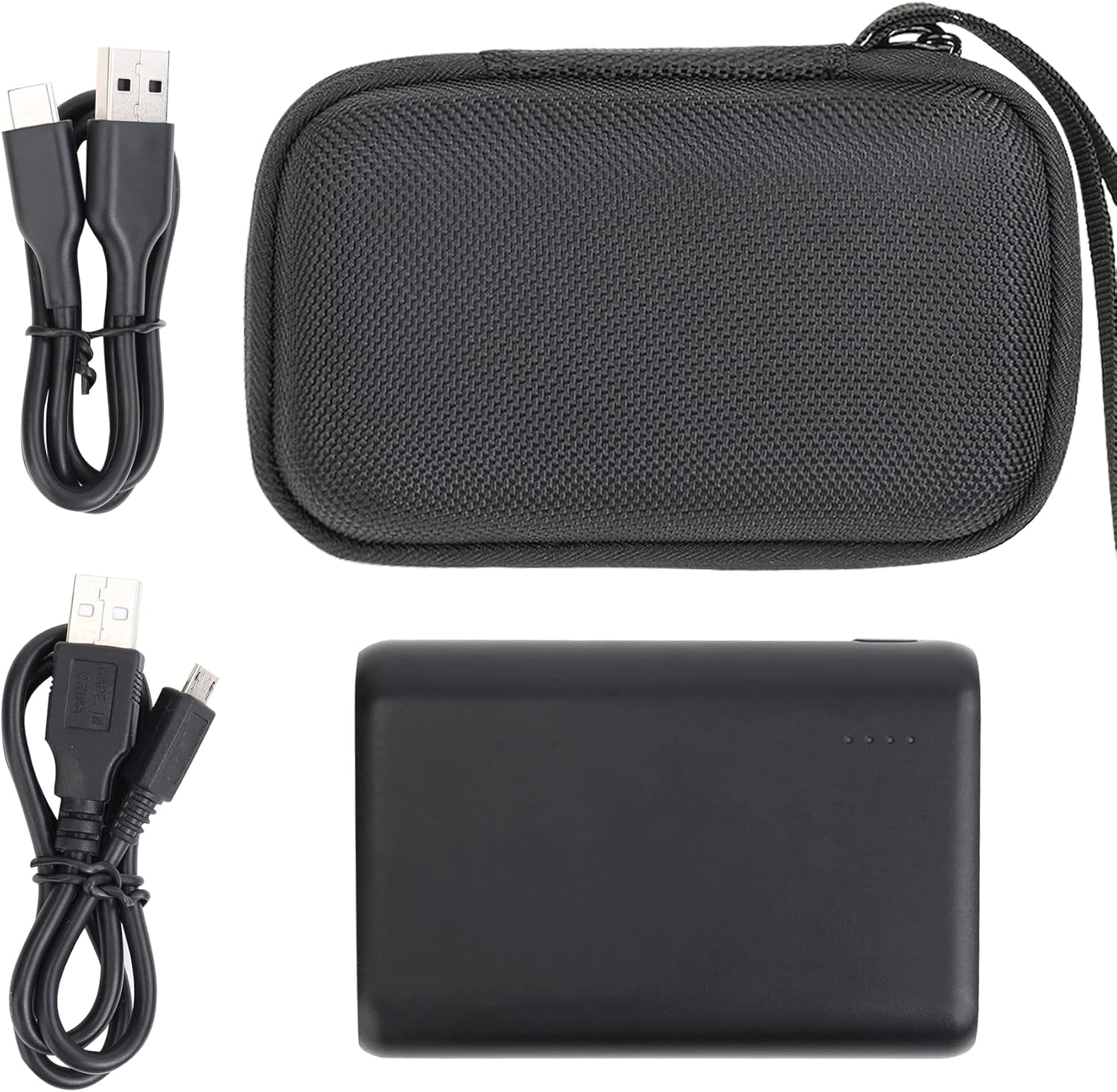 Protective Hard Case for Anker PowerCore Speed 10000 & PowerCore II 10000mAh — Durable Shell, Accessory Storage Pocket, Travel-Ready Design