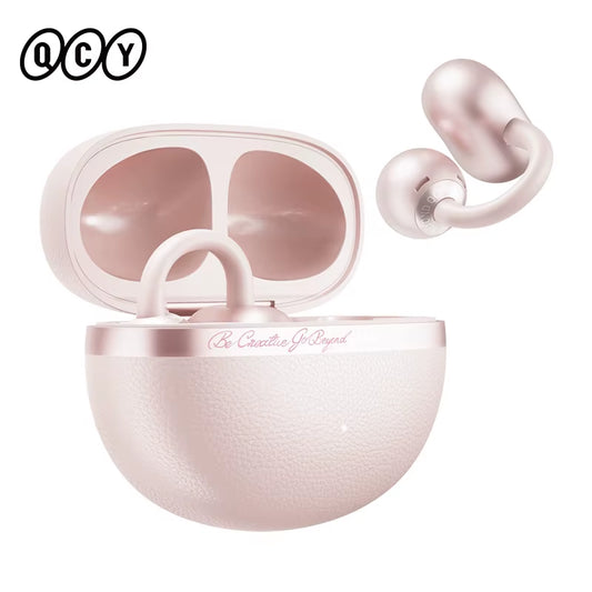Crossky C50 Open-Ear Wireless Earbuds — Bluetooth 6.0, Clip-On, 4-Mic Call Clarity